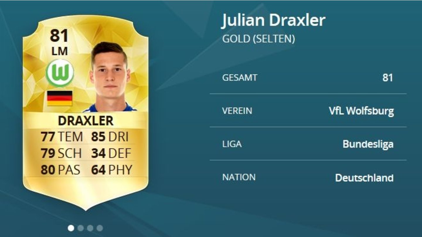 FIFA 16 Ultimate TeamJulian Draxler