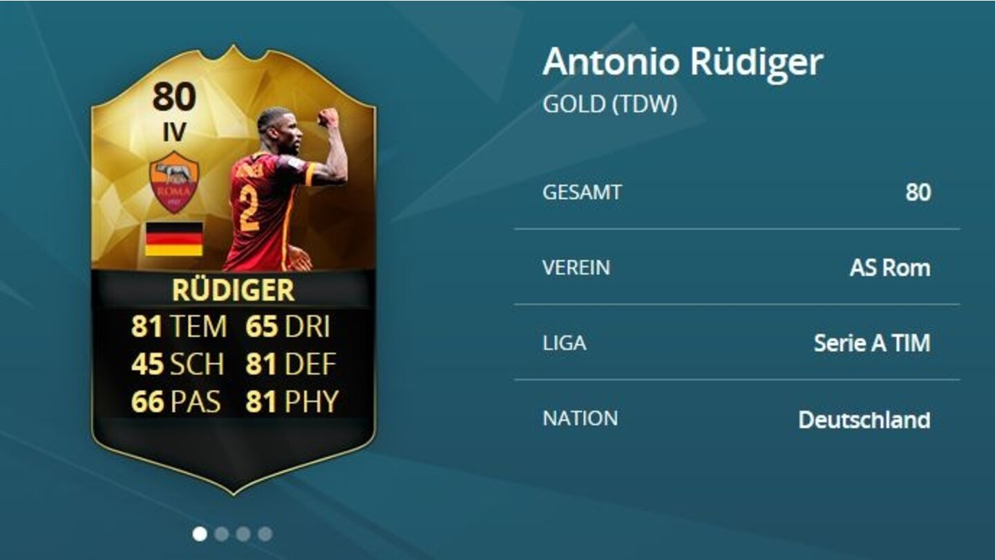 FIFA 16 Ultimate TeamAntonio Rüdiger