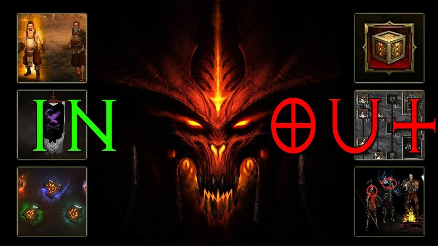 Diablo 3 - In and Out Wir zeigen, welche Features es in das Spiel geschafft haben und welche von Blizzard noch in den letzten Zügen zur Hölle gejagt wurden.