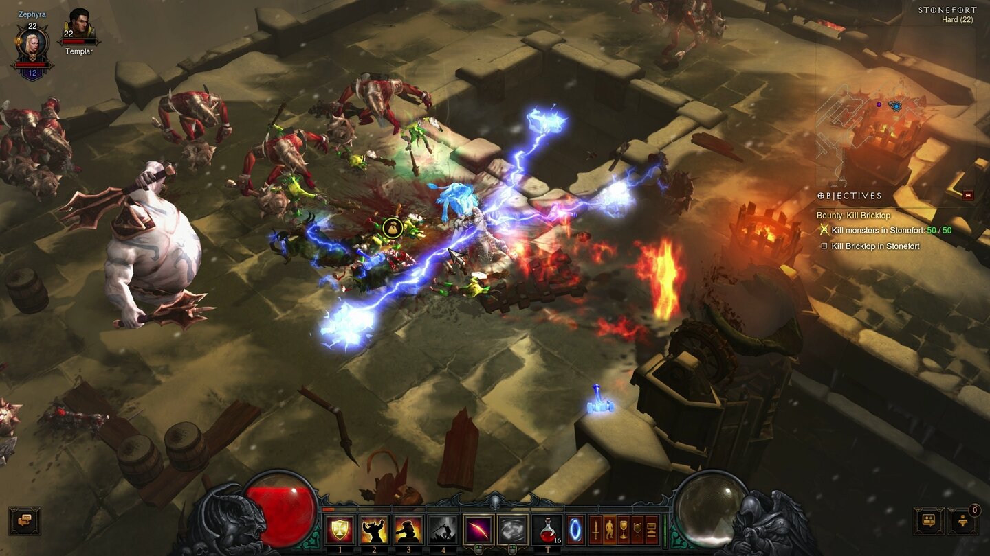 Diablo 3: Reaper of SoulsAls Kreuzritter lassen wir Hämmer aus heiligem Donner kreisen.