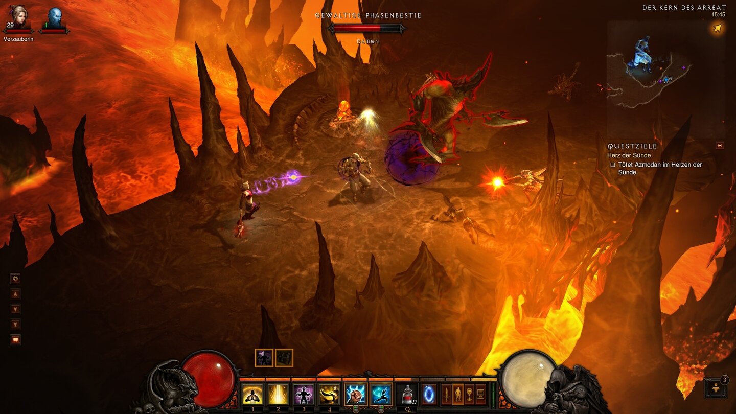 Diablo 3Kein Diablo ohne Flammenfluss, diesmal im ruinierten Gipfel des Berges Arreat.