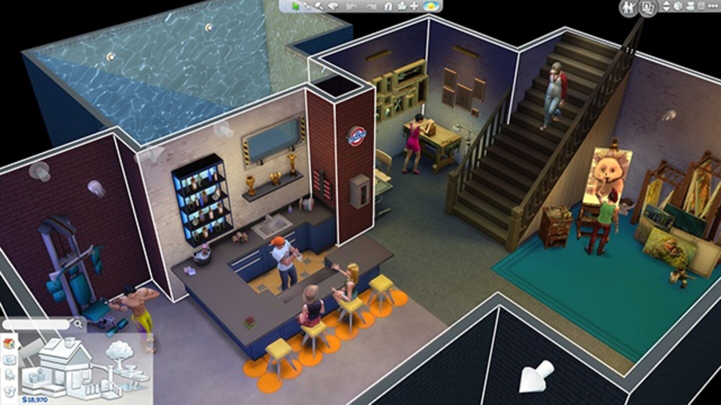 Die Sims 4Screenshots von dem Keller-Update
