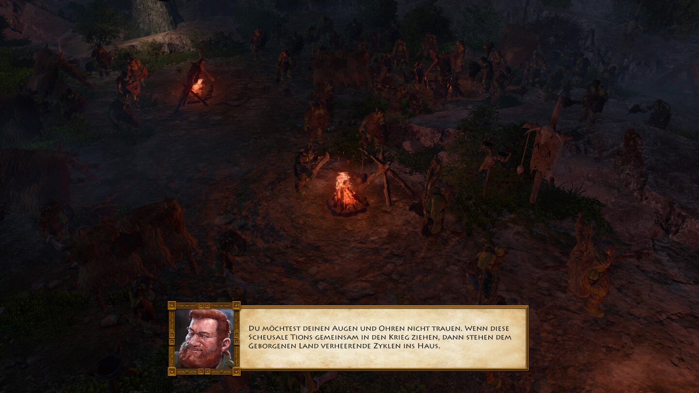 Die ZwergeWenn sich Tungdil in einer Baumkrone über dem Lagerfeuer versteckt, kann er einen Ork-Kriegsrat belauschen.