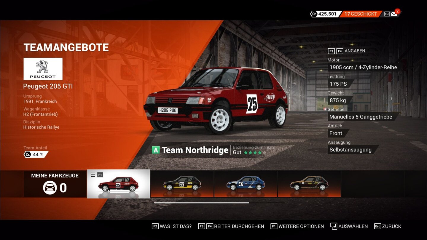 DiRT 4Im Laufe der Karriere flattern auch Angebote anderer Renn-Teams ins Postfach.