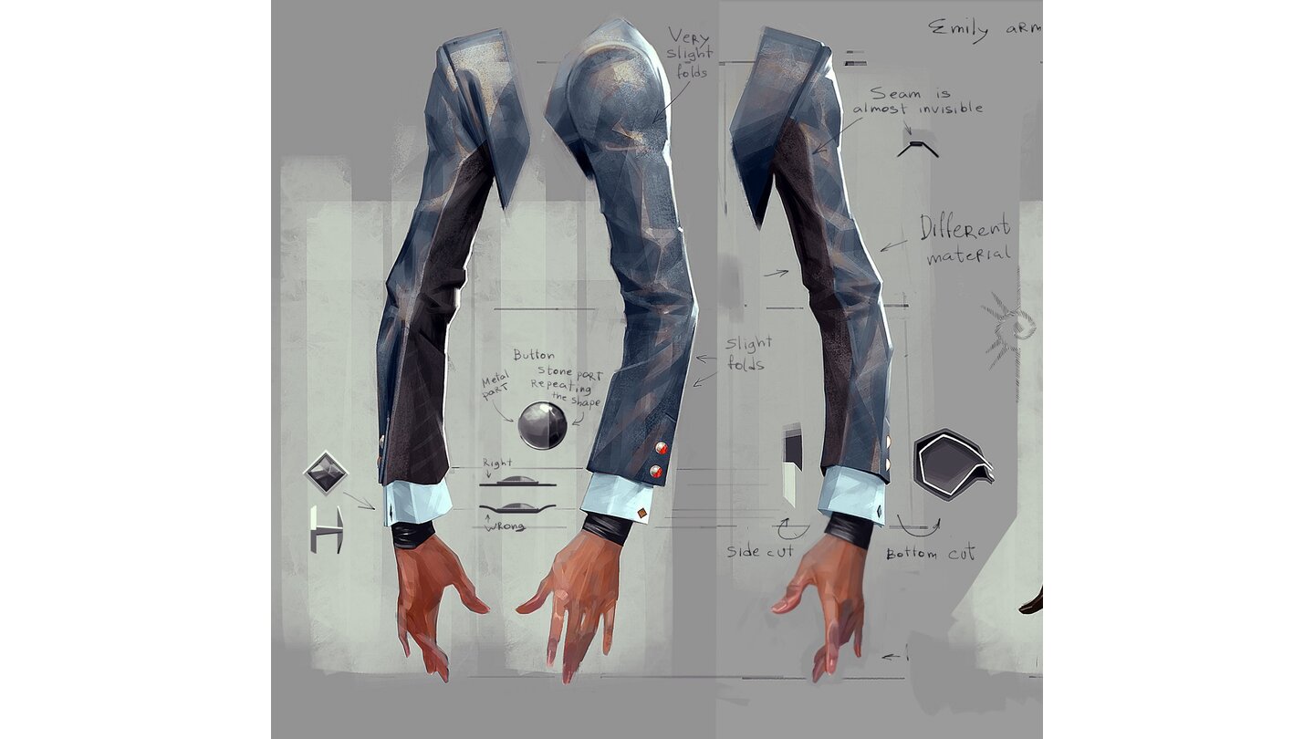 Dishonored 2 - Konzeptzeichnungen zur Mode im Spiel