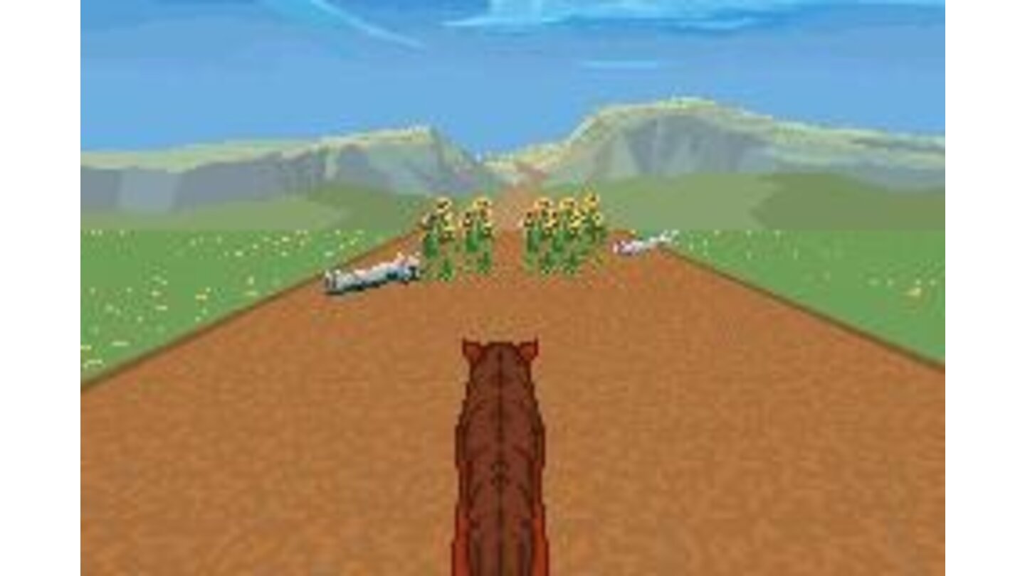 Control the horse as you dodge and jump objects in your path on your way to Patch of Heaven