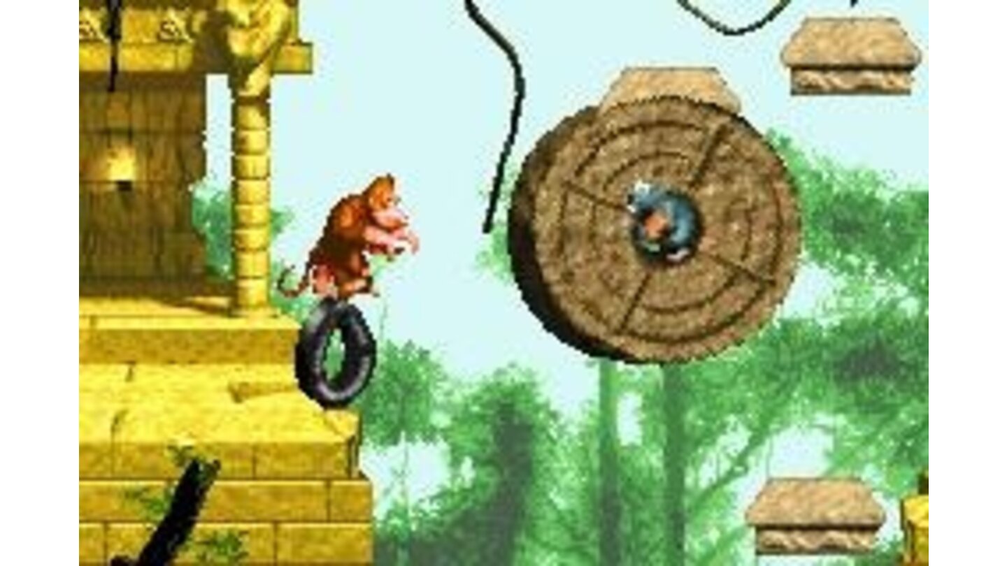 Use the tire to reach high places. It is very helpful to find some items and bonus stages!