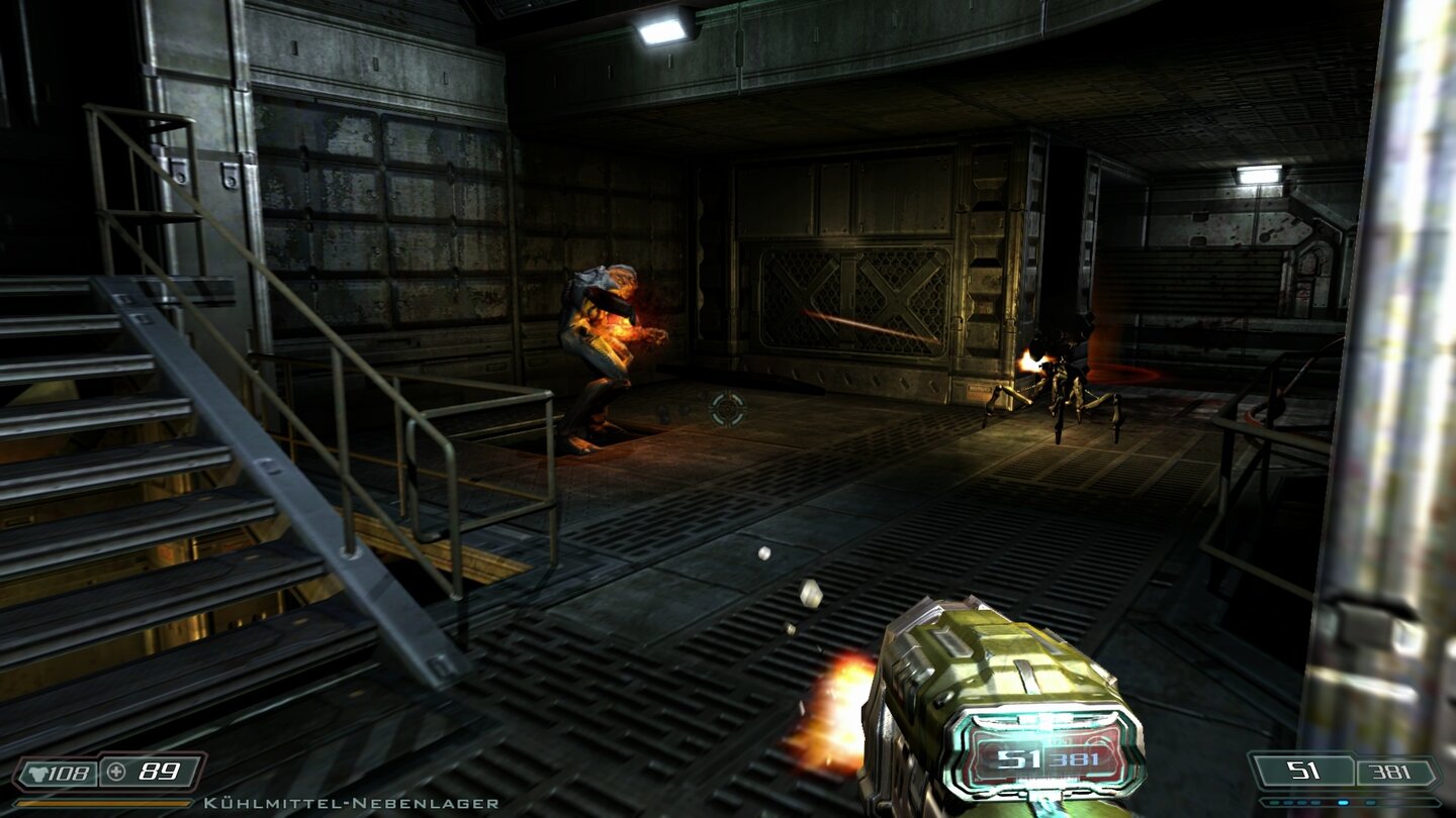 Doom 3 BFG EditionImps sind die Fußsoldaten der Hölle und beharken uns mit Feuerbällen.