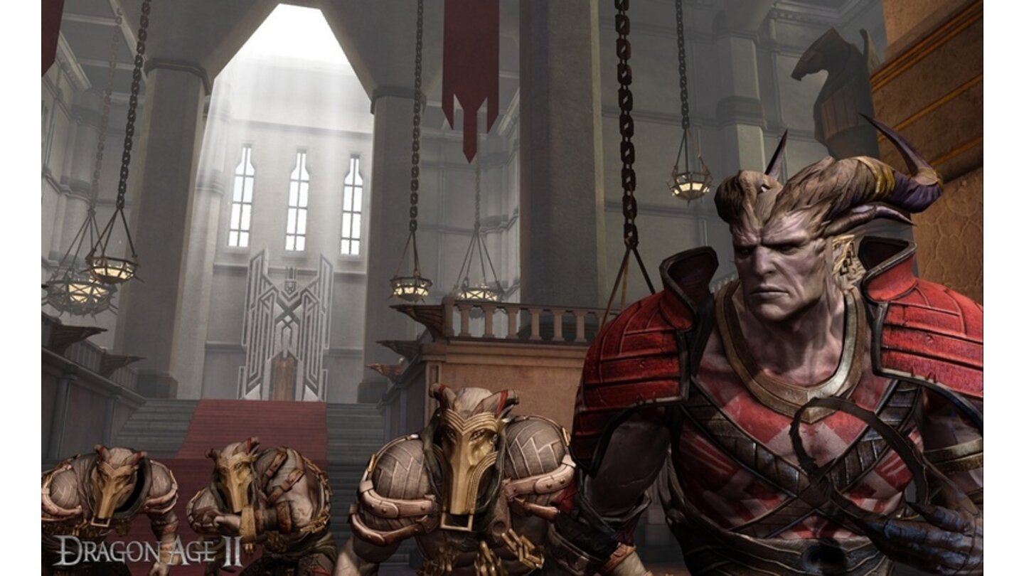 Dragon Age 2Dieser behörnte Gegner war bereits im ersten Render-Trailer zu Dragon Age 2 zu sehen.