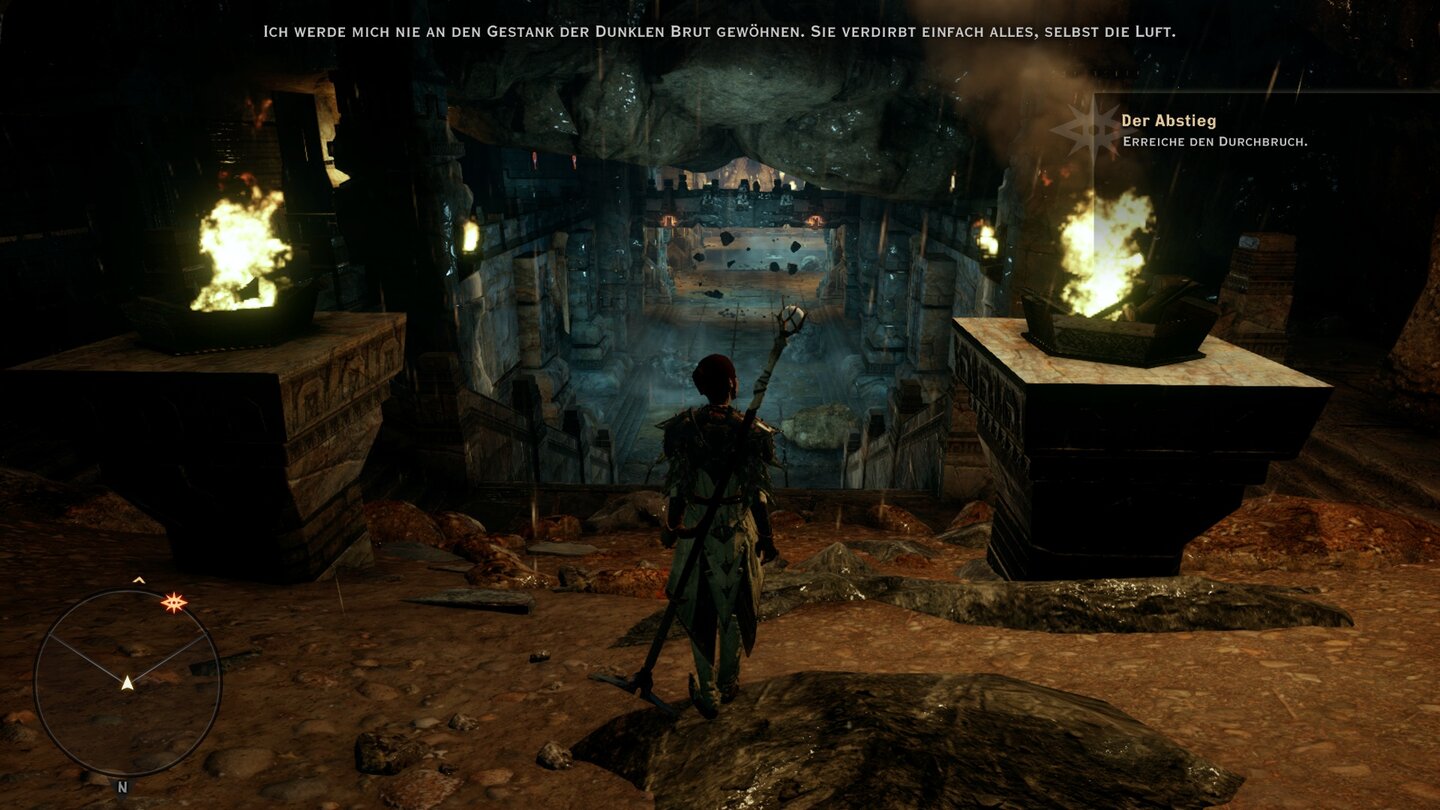 Dragon Age: Inquisition - Der AbstiegErdbeben bringen die Zwergenstraßen zum Einsturz und öffnen Tunnel der Dunklen Brut.