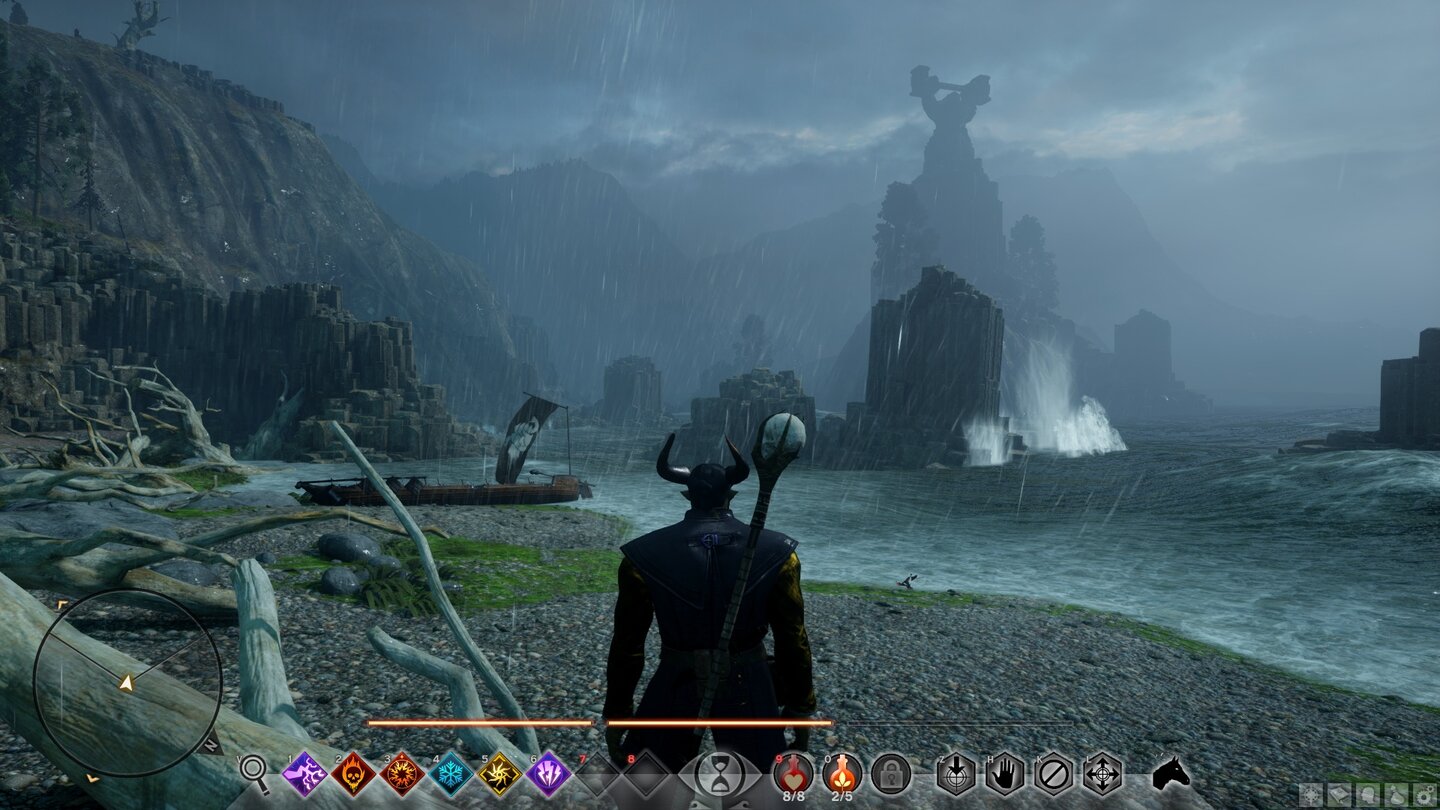 Dragon Age: InquisitionAn der Sturmküste beeindruckt vor allem der Wellengang. Außerdem soll hier ein Drache hausen.