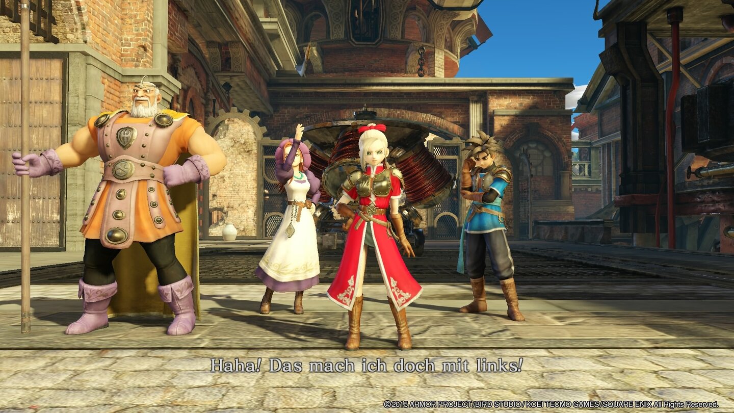 Dragon Quest: HeroesIn unserer Party befinden sich immer bis zu vier Spieler.