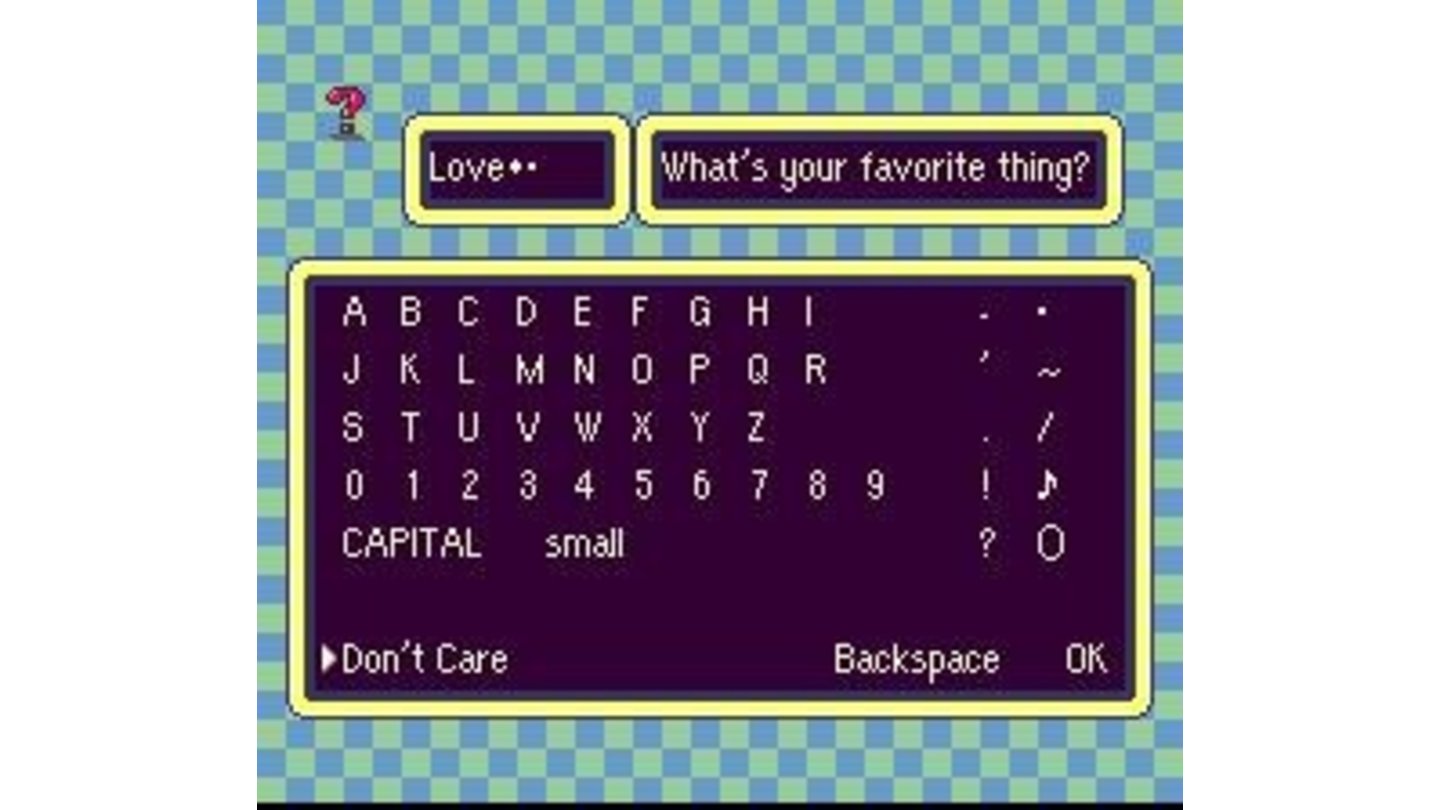 You can name your favorite thing... one of the default choices is Love!
