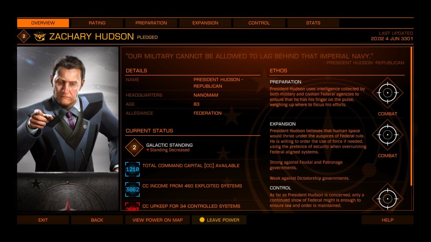 Elite: Dangerous - Screenshots zum Powerplay-Update