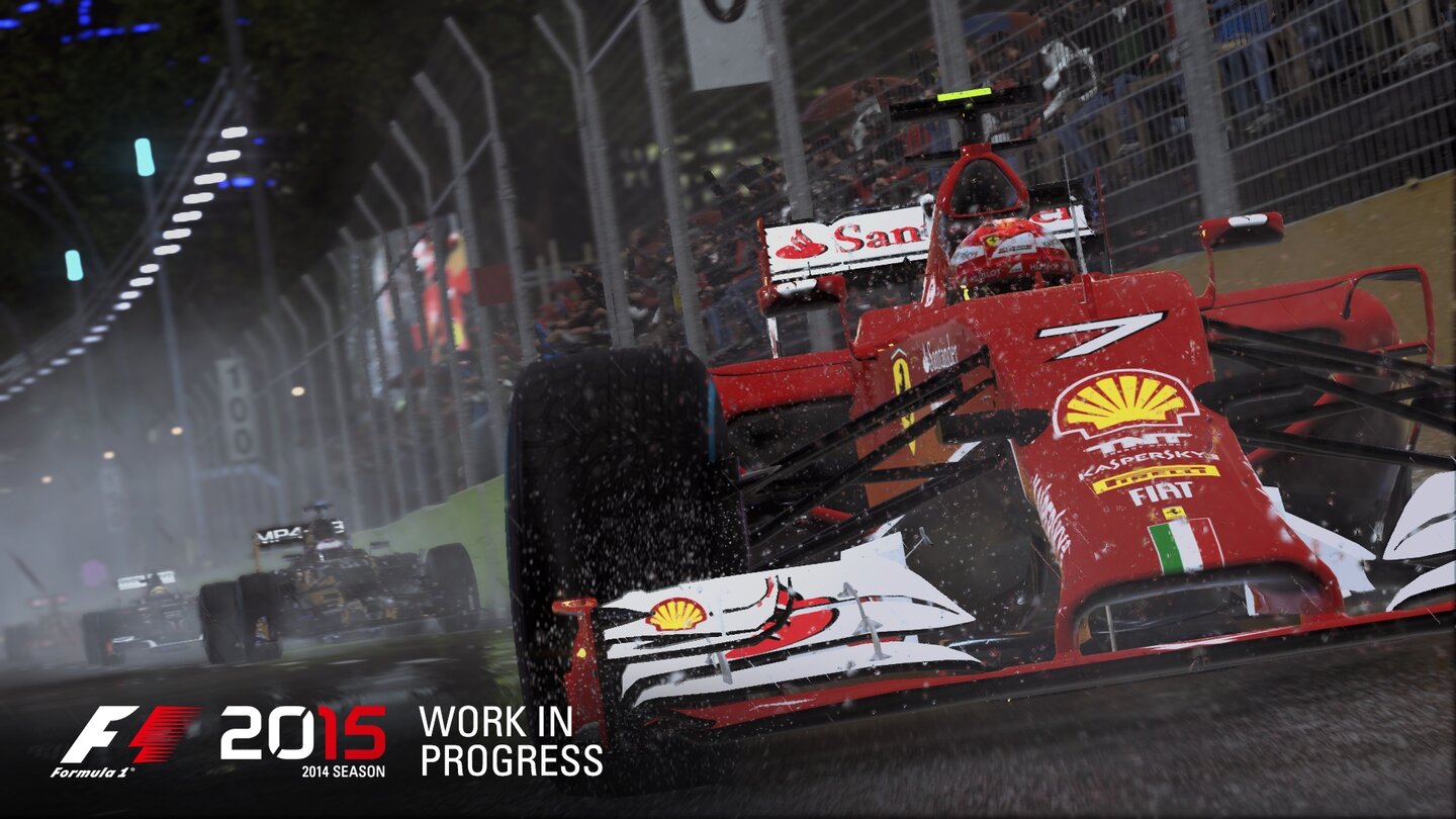 F1 2015In diesem Ferrari muss nicht Sebastian Vettel sitzen: Die letztjährige Saison ist ebenfalls im Paket enthalten.