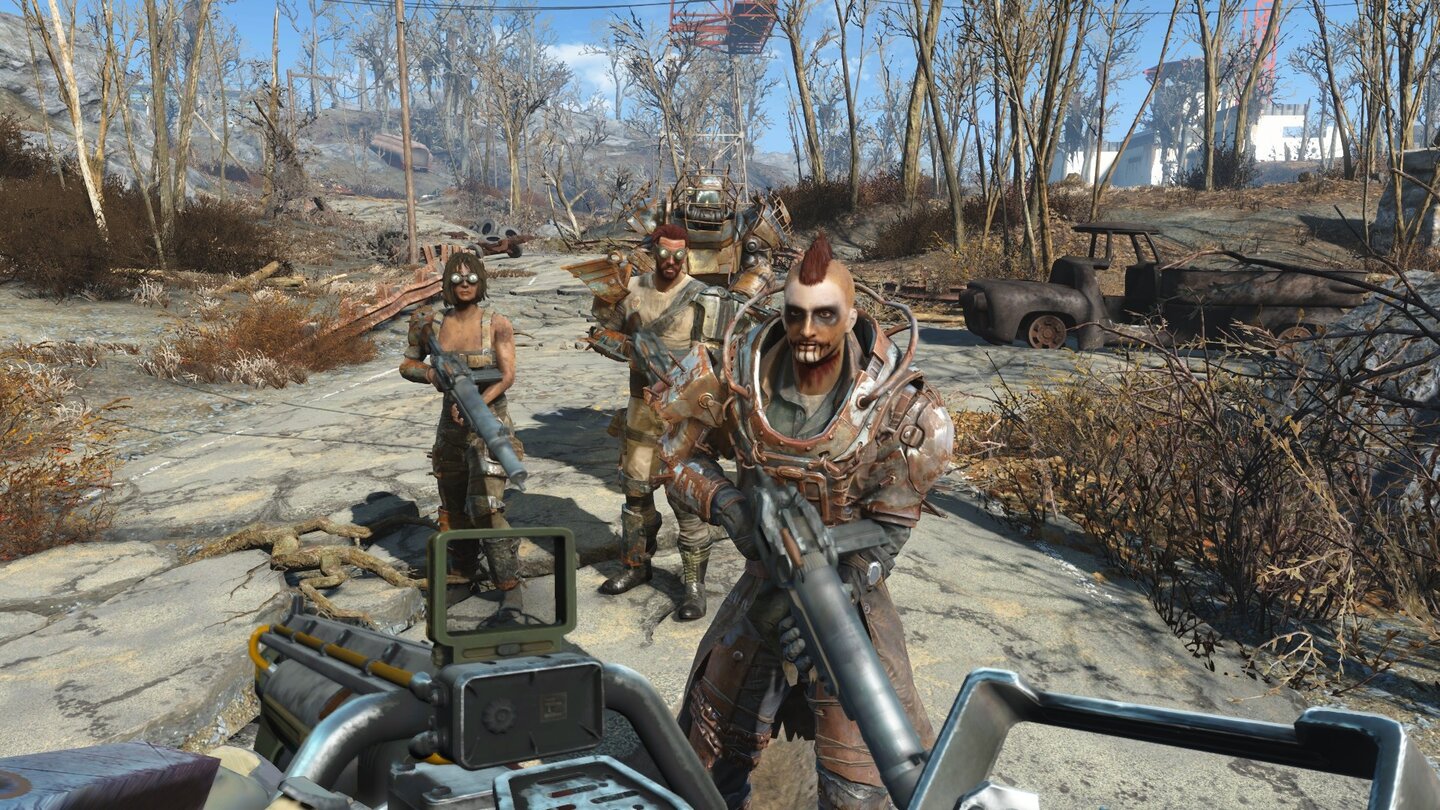 Fallout 4: Nuka-WorldAls Raider verteidigen wir unsere erste Siedlung – gegen andere Raider.
