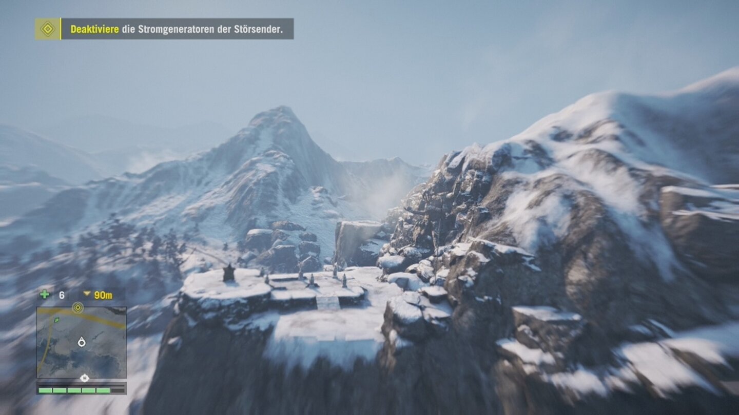Far Cry 4 Das Tal der YetisMit dem Wingsuit lassen sich prima große Distanzen überbrücken.