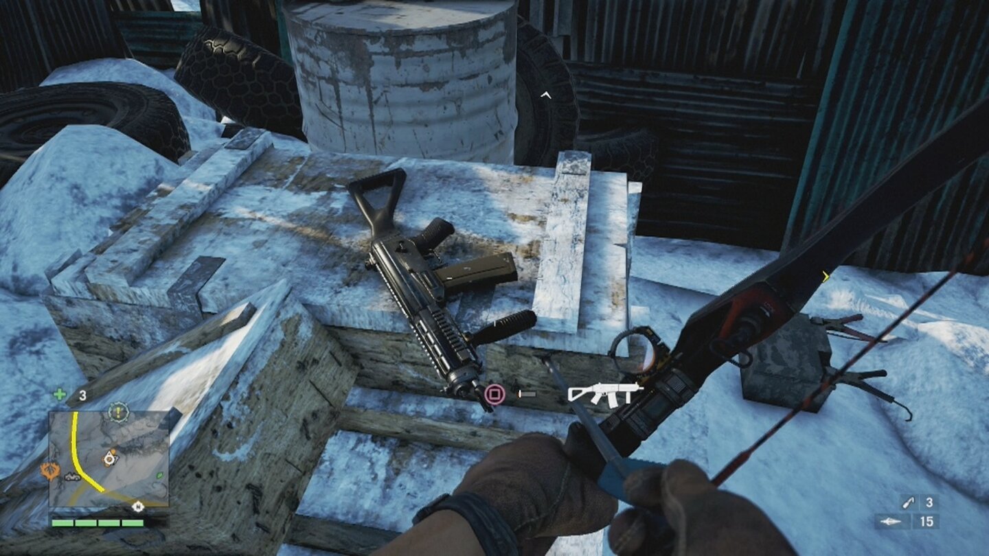 Far Cry 4 Das Tal der YetisGute Waffen müssen wir suchen und finden.