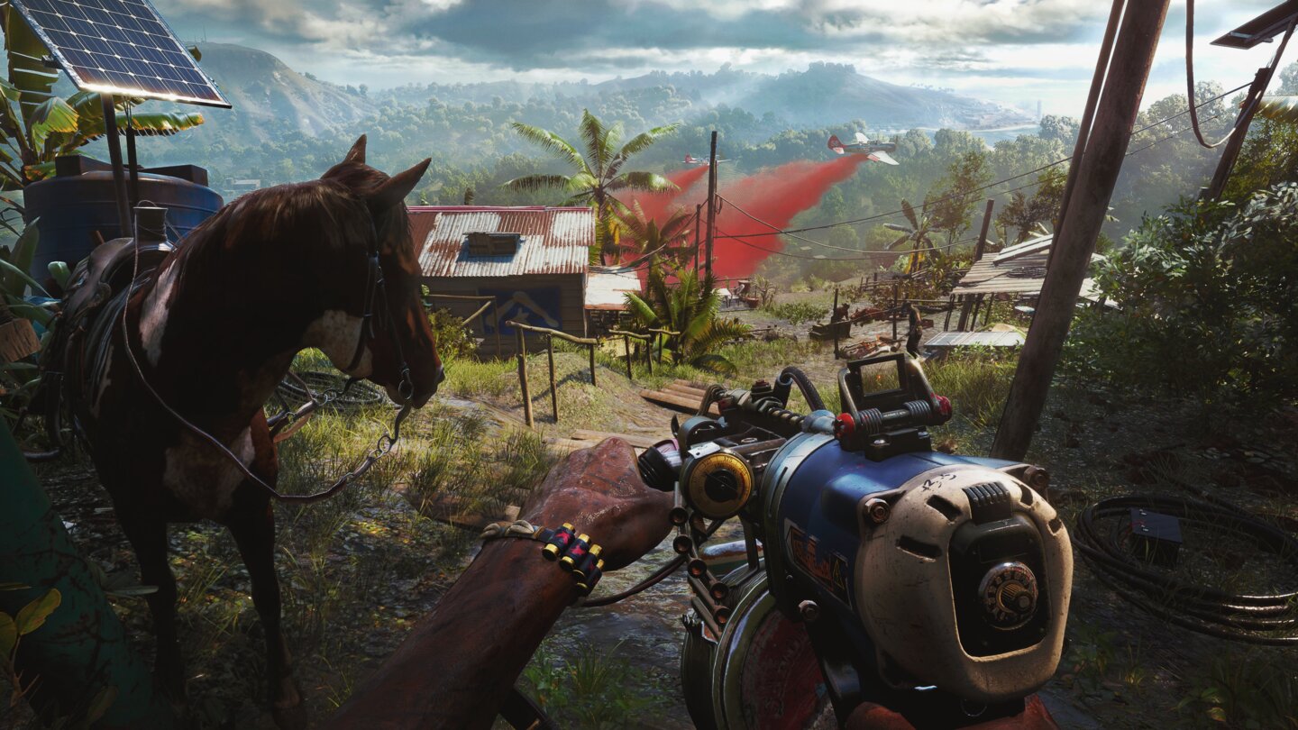 n Far Cry 6 gibt's Pferde, Flugzeuge - und ein Setting, das mit seiner Inselidylle an Far Cry 1 & 3 erinnert. Release ist am 18. Februar 2021.