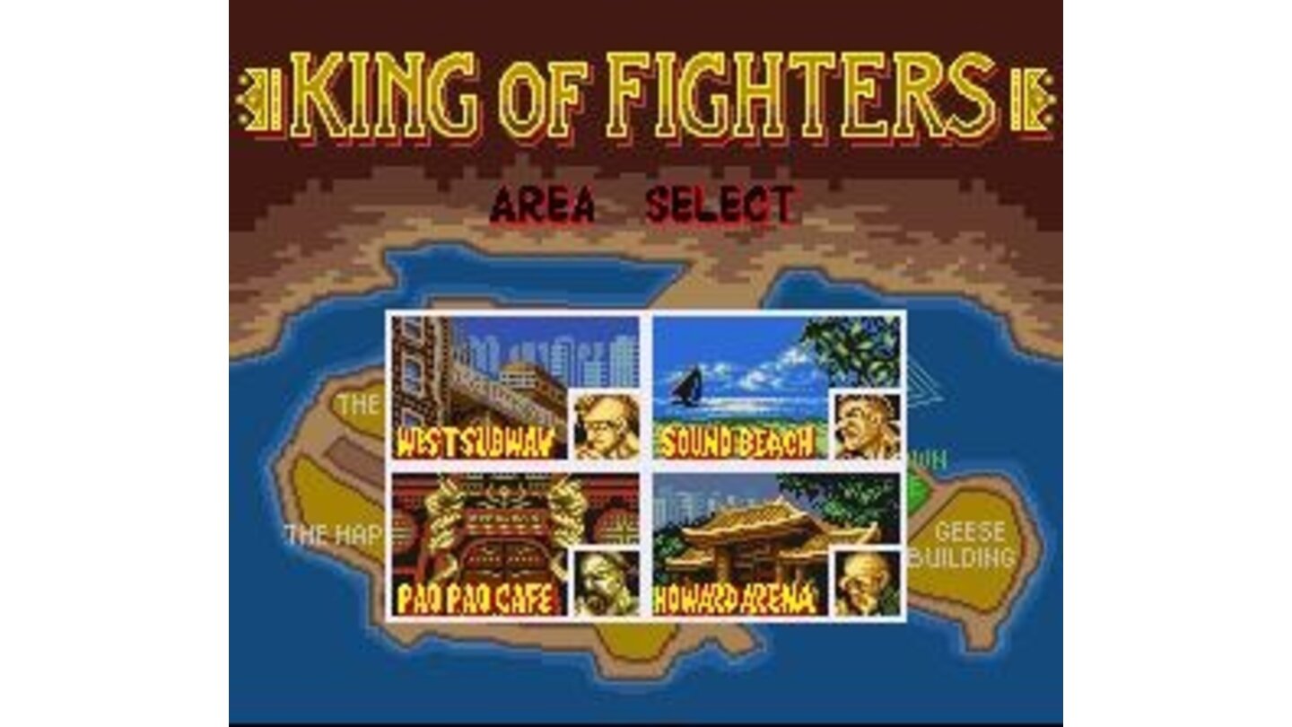 You can select the location (and opponent) of your first fight. After that the computer makes the choices