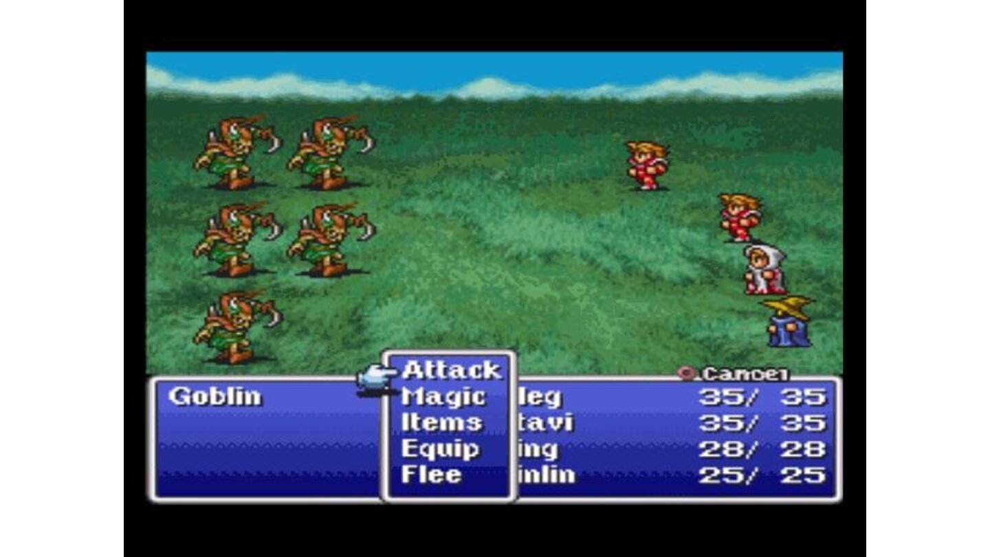 Final Fantasy: regular battle