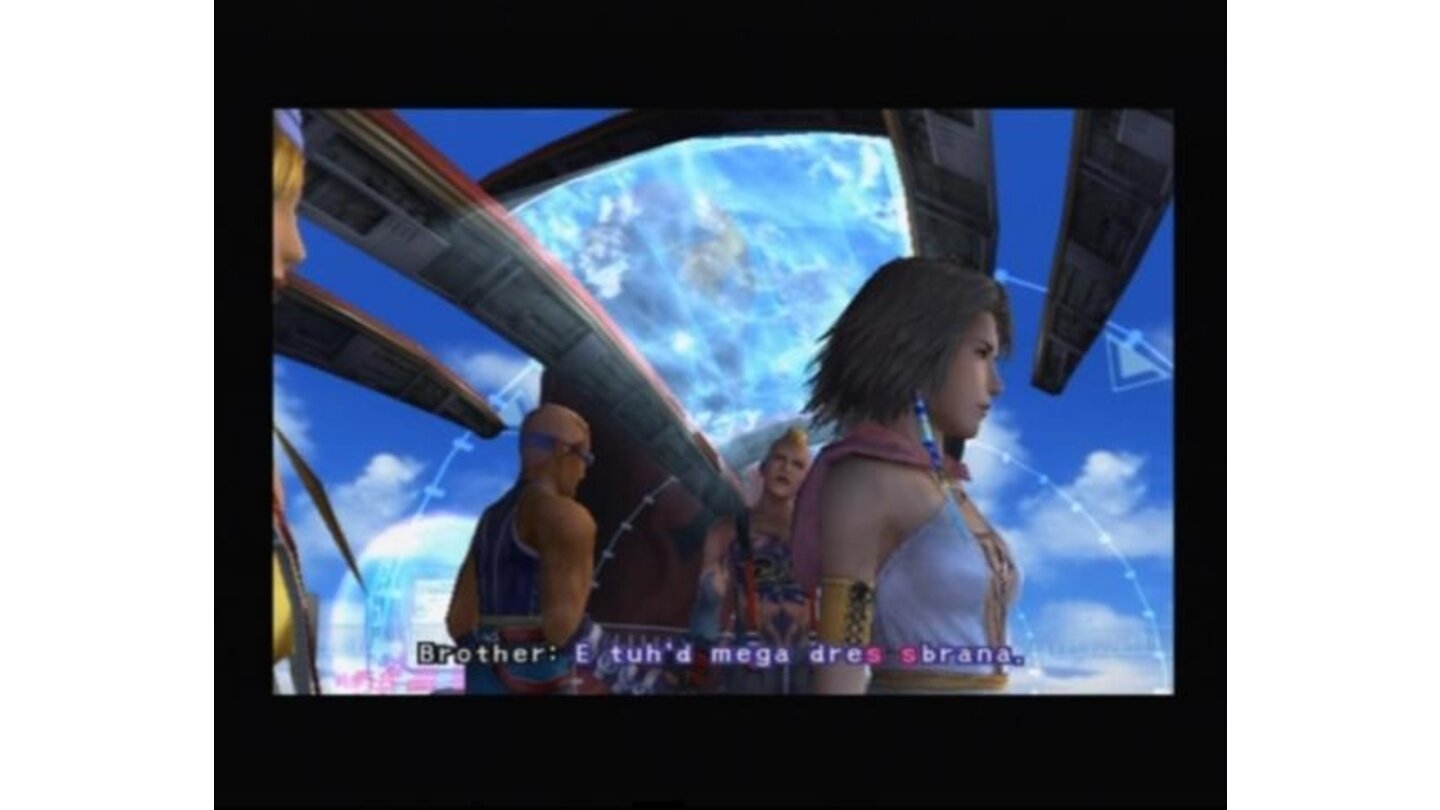 As in Final Fantasy X, you'll understand more of Al-Bhed language as you find a way to decipher given letters