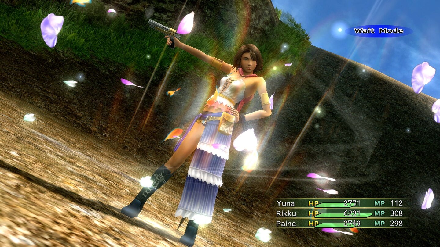 Final Fantasy X-2 HDDer fliegende Kleiderwechsel gehört zur Tagesordnung – für jede Situation haben die Heldinnen das richtige Kostüm parat.