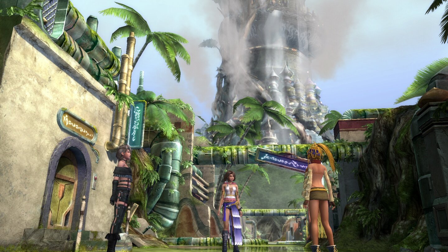 Final Fantasy X-2 HDThe Last Mission ist zum ersten Mal auch im Westen spielbar. Hier erforscht ihr den riesigen Lutycyr-Turm.