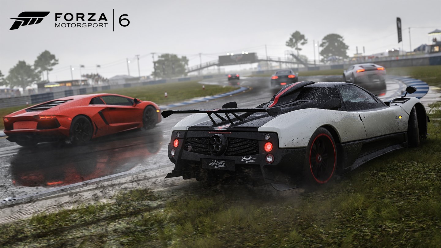 Forza Motorsport 6Für die Regenrennen griffen die Entwickler auf das Know-How ausForza Horizon 2 zurück.