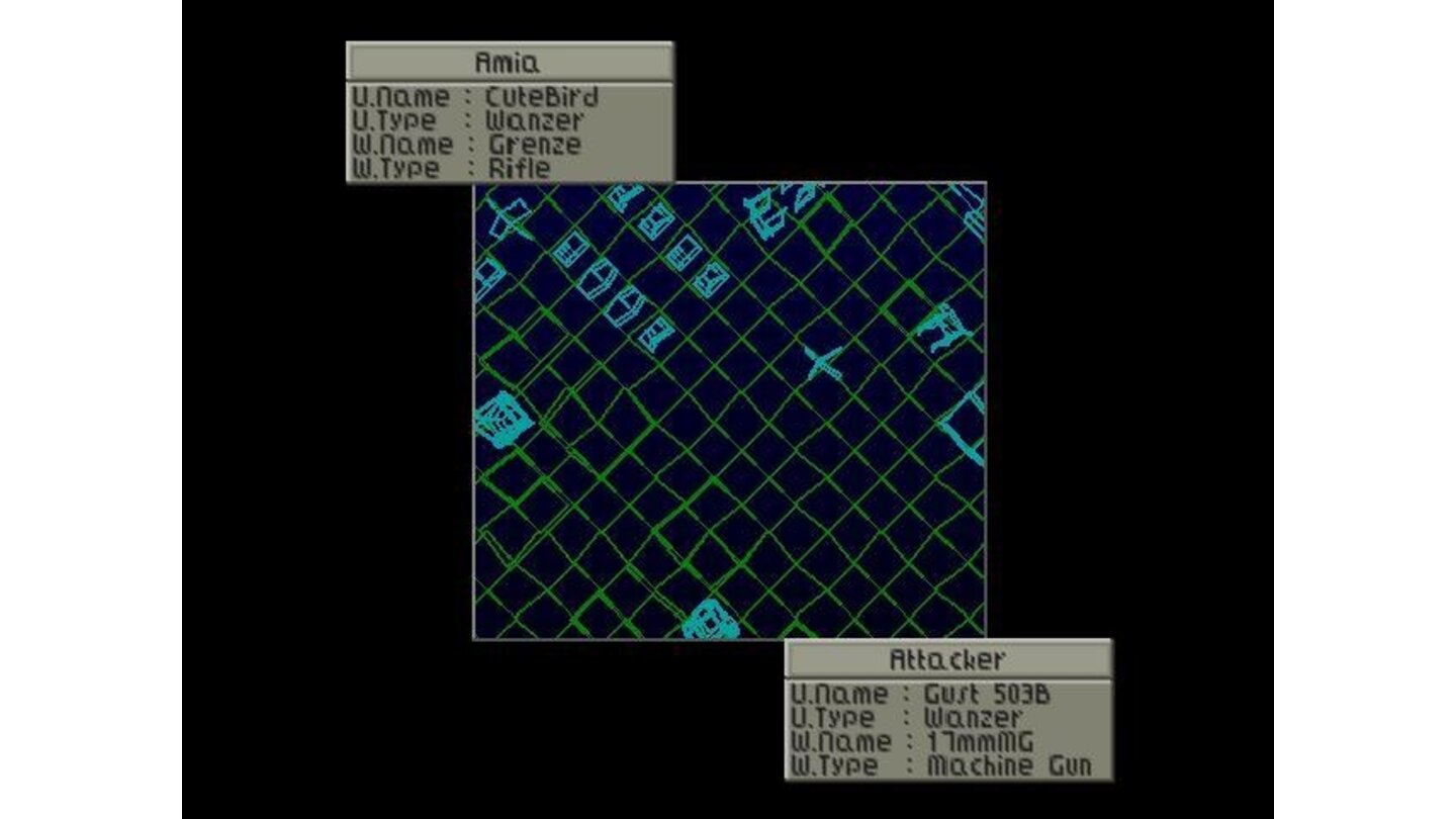 When you get into a battle with an enemy you are shown an overhead grid that pinpoints exactly where everyone is in relation to you.