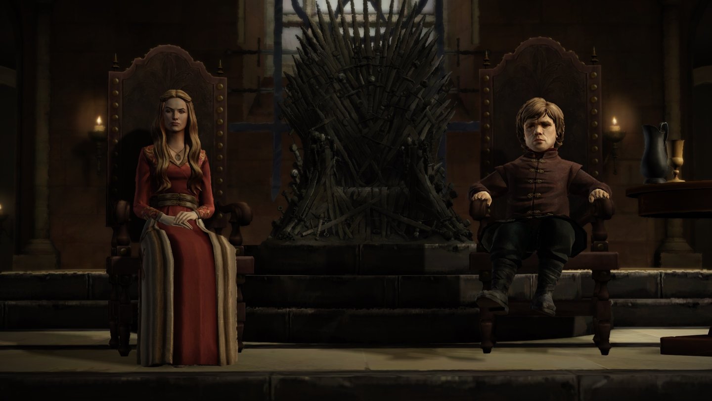 Game of Thrones – Episode 1: Iron from IceDas ganze Elend auf einen Blick... naja, nicht ganz, rechts sitzt nur der Halbmann.