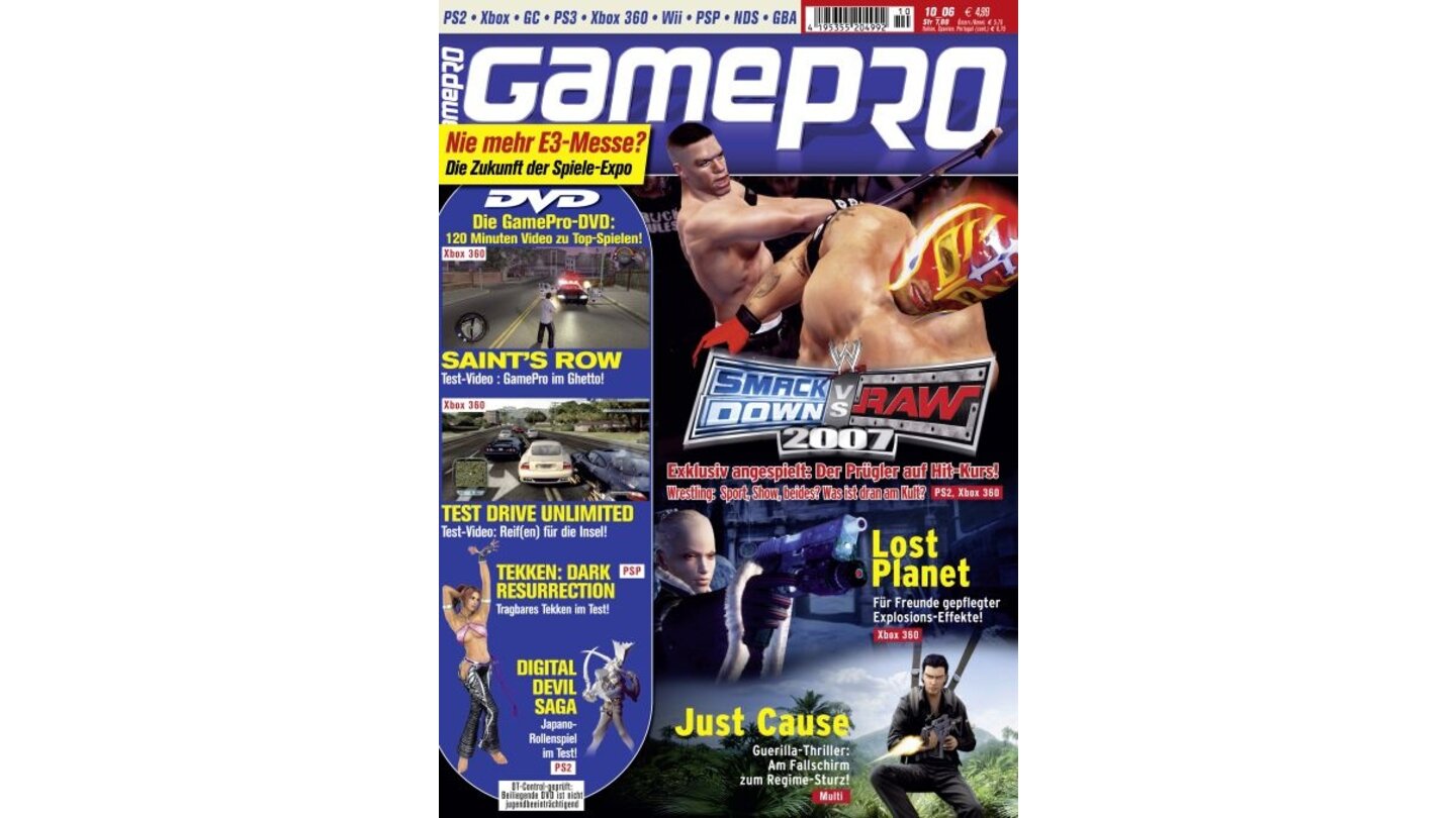 GamePro 10/2006mit WWE-Titelstory und Tests zu Dead Rising und Saint's Row. Außerdem: Previews zu Army of Two, Assassin's Creed und Just Cause.