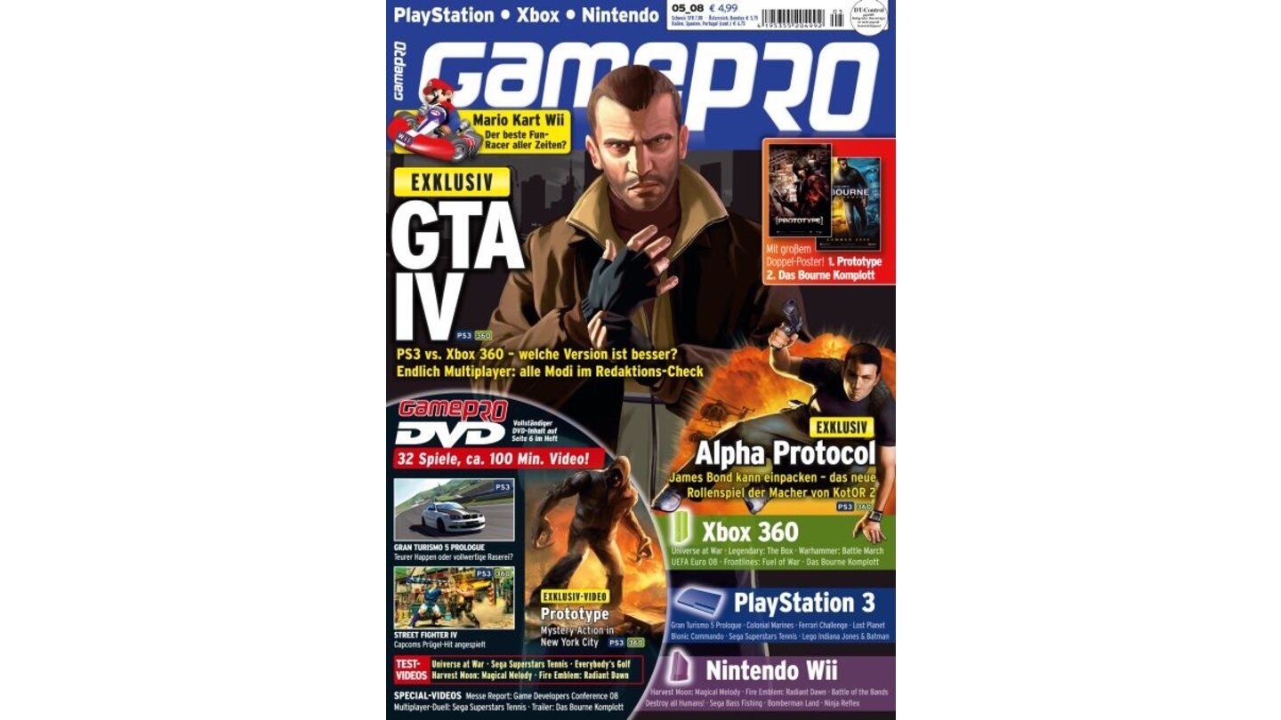 GamePro 05/2008mit GTA IV-Titelstory und Tests zu Gran Tursmo 5: Prologue, Fire Emblem und Lost Planet. Außerdem: Previews zu Alpha Protocol, Street Fighter 4 und Mirror's Edge.
