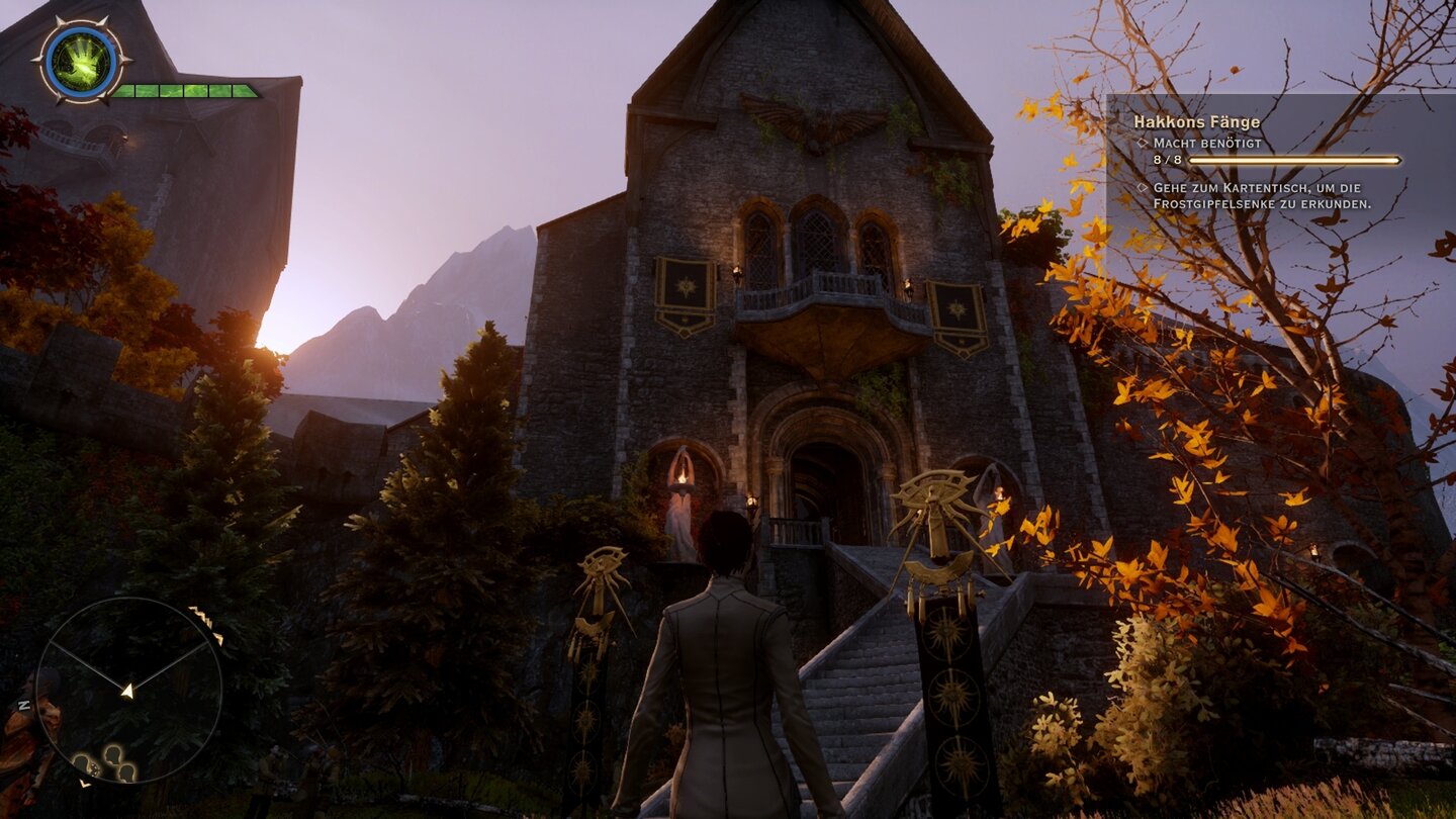Dragon Age: Inquisition - DLC »Hakkons Fänge«Wir schalten den DLC wie die normalen Gebiete in Dragon Age: Inquistion am Kartentisch in der Himmelsfeste frei.