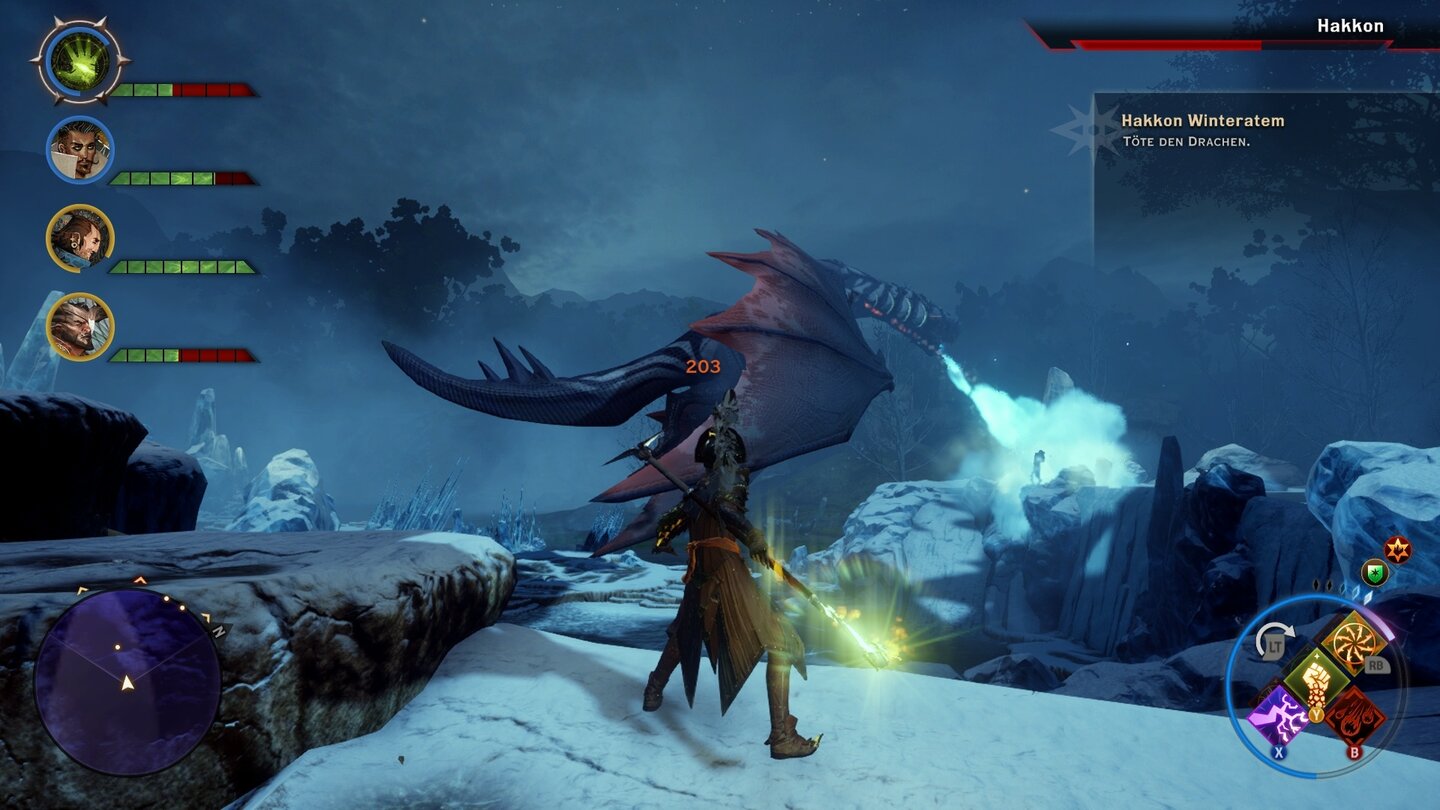 Dragon Age: Inquisition - DLC »Hakkons Fänge«Auch im ersten DLC zu Dragon Age: Inquisition bekommen wir es mit einem Drachen zu tun.
