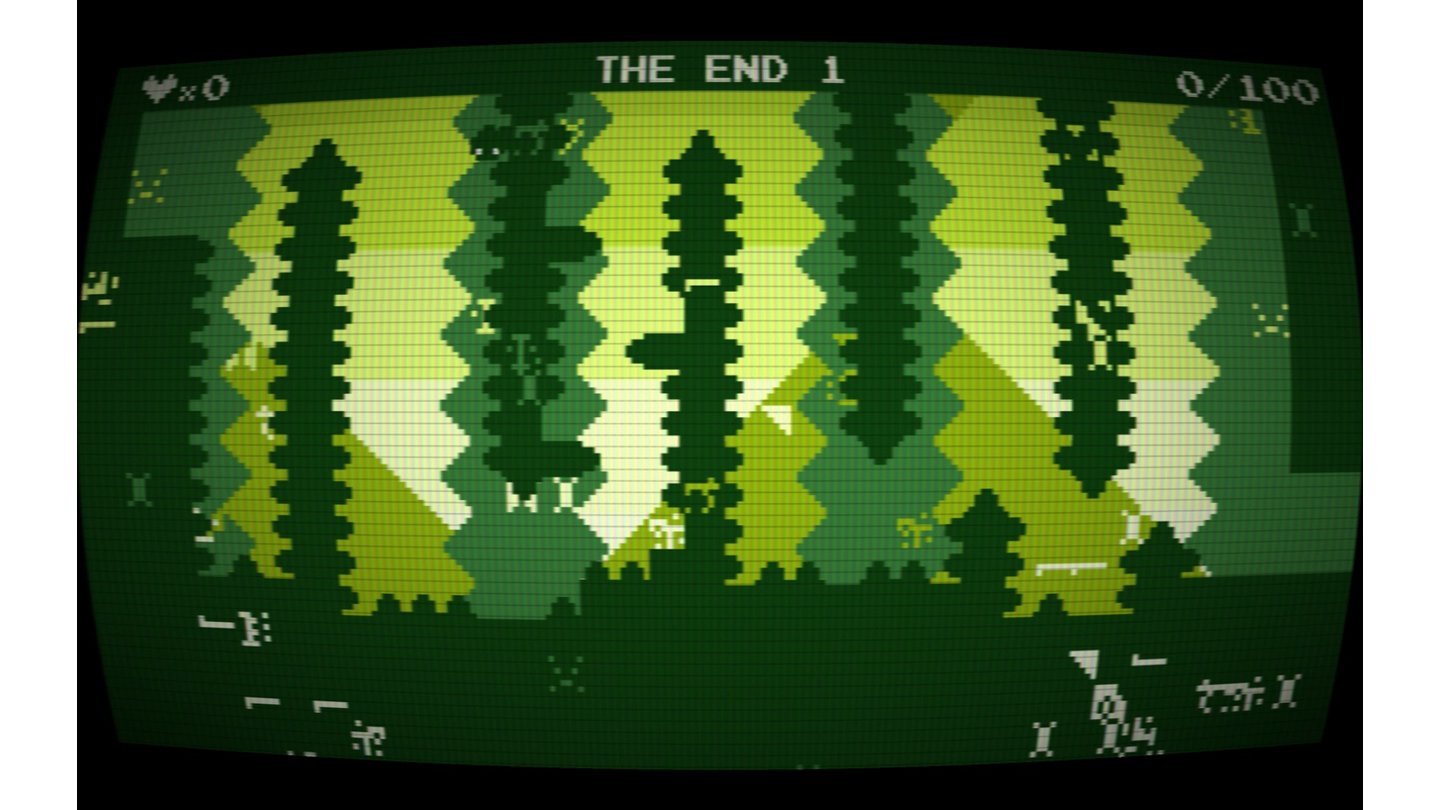The End is NighDurch in der Landschaft versteckte Spielmodule lassen sich Bonusspiele freischalten, die das Kerngameplay in ein Retro-Gewand stecken und etwas variieren.