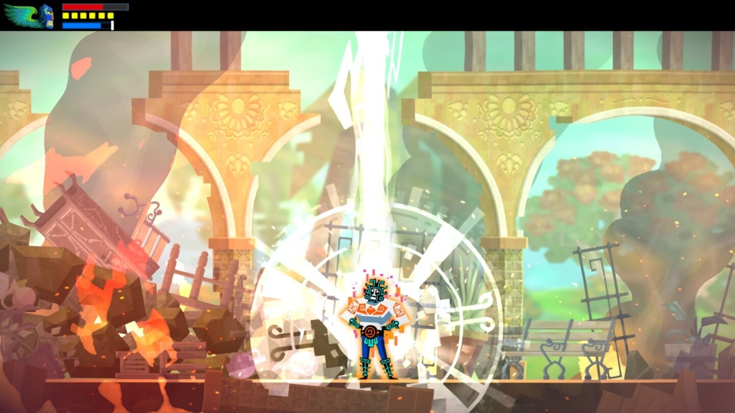 Guacamelee! Super Turbo Championship EditionEbenfalls neu ist »Intenso«, ein mächtiger Kampfmove.