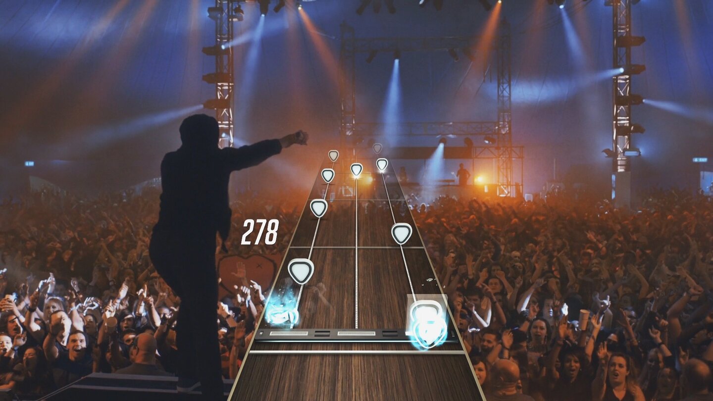 Guitar Hero LiveWirkliche Live-Atmosphäre kommt erst dann auf, wenn man den jeweiligen Song gut beherrscht.