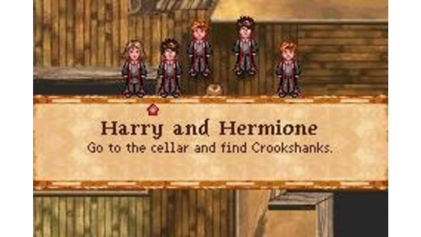 At some points you get to choose which one of Harry's friends to take along.
