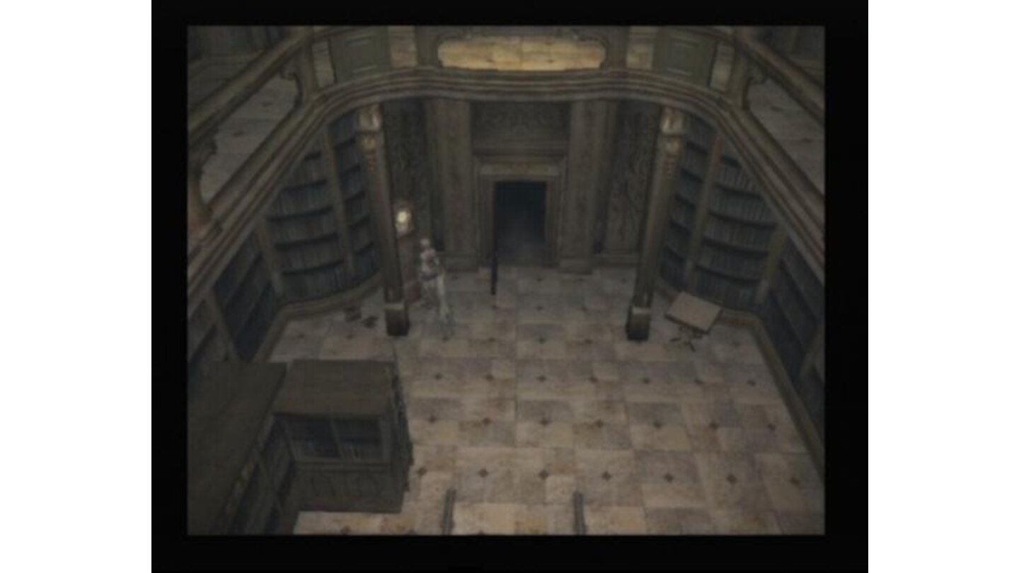 After solving the book puzzle in the library, the path to the projector room will open