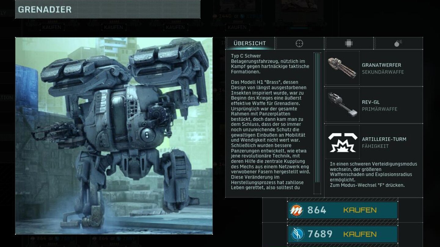 Hawken - Mechs im Überblick