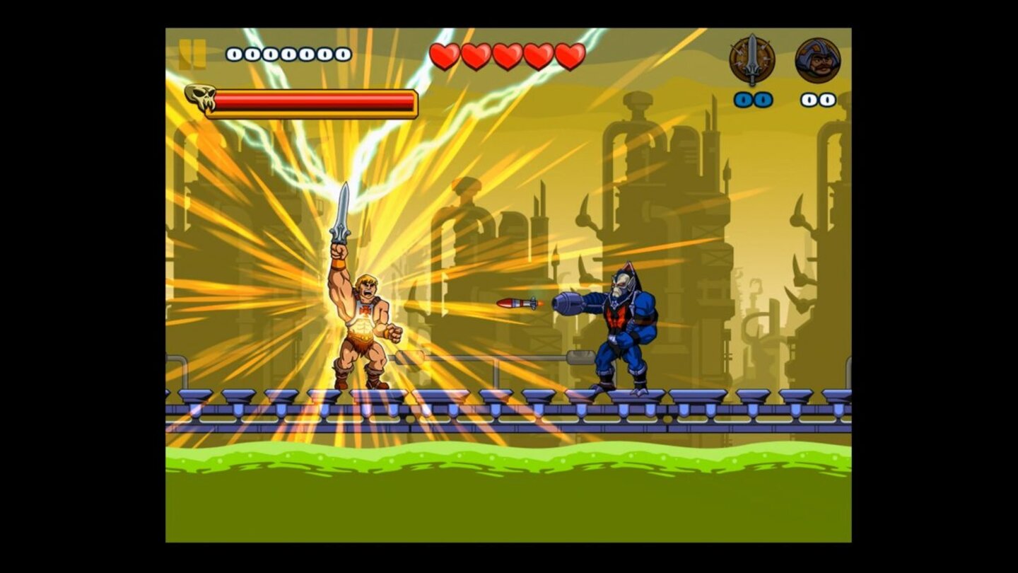 He-Man: The Most Powerful Game in the UniverseWenn's mal richtig brenzlig wird, zapft He-Man die Macht von Grayskull an.