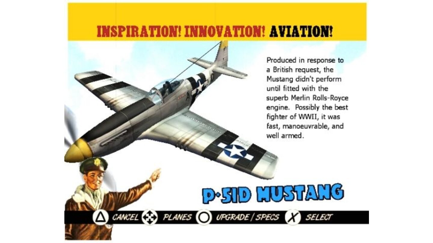 Plane select - P-51D Mustang