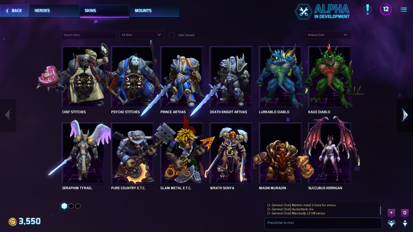 Heroes of the Storm
Wer die Originalhelden nicht cool genug findet, kann sich auch andere Skins kaufen…