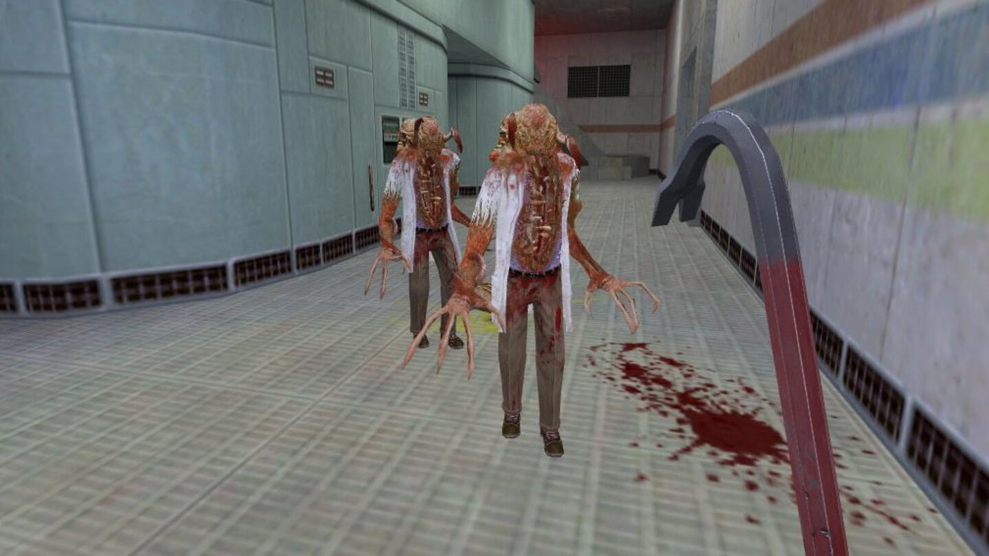 Half-Life Headcrabs verwandeln erlegte Wissenschaflter in Zombies.