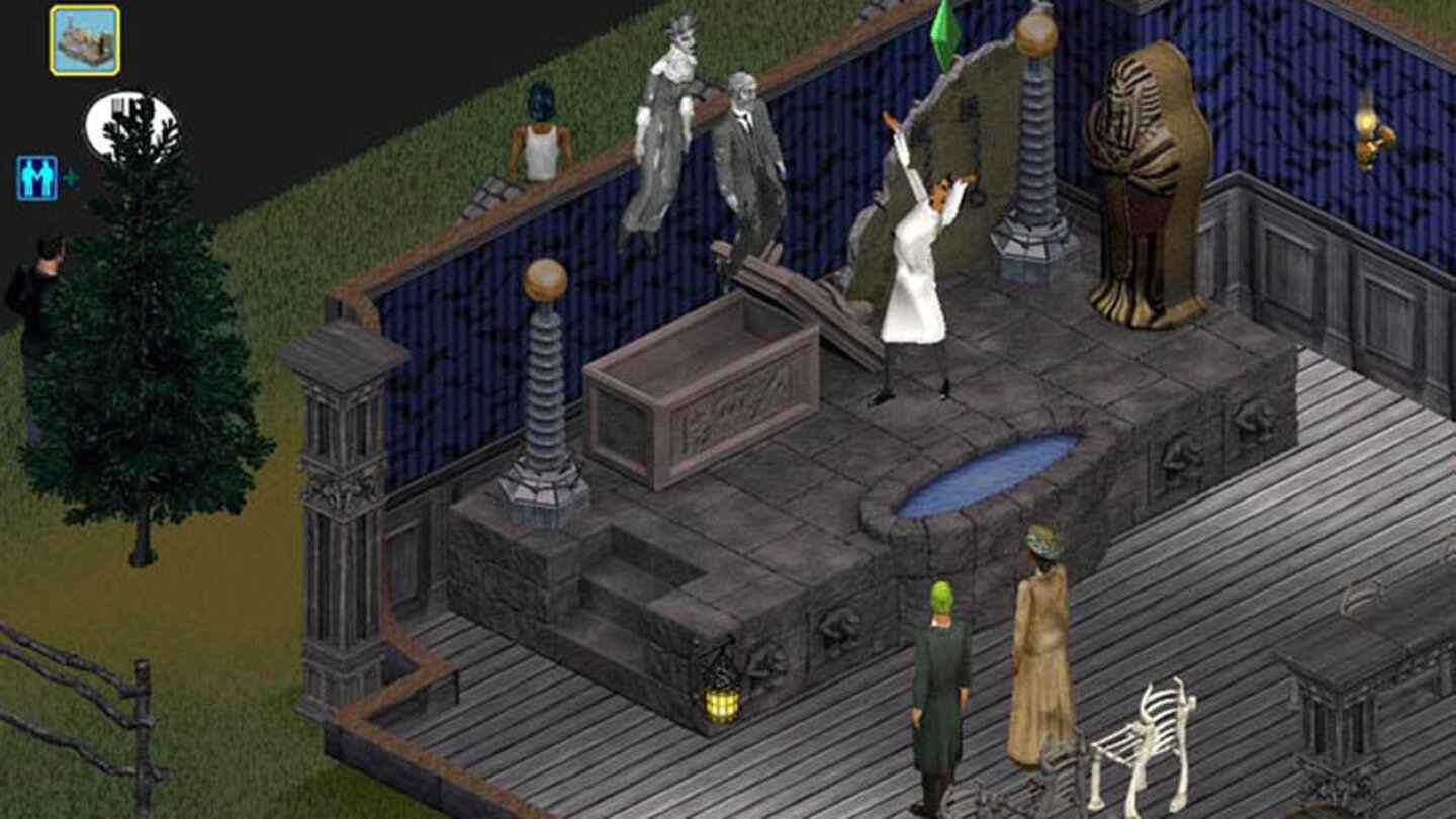 Die Sims: Hokus Pokus (2003) Die letzte Erweiterung zu Die Sims, Hokus Pokus, erschien 2003 und führte Magie und Alchimie ein. Die neuen Zaubersprüche, Tränke und magischen Haustiere sind nicht immer ungefährlich – ein Drache etwa kann die gesamte Wohnung der Sims verwüsten. In Magic Town gibt es die Zutaten für die Zauberexperimente und spezielle Grundstücke, auf denen der Spieler verzauberte Häuser errichten kann.