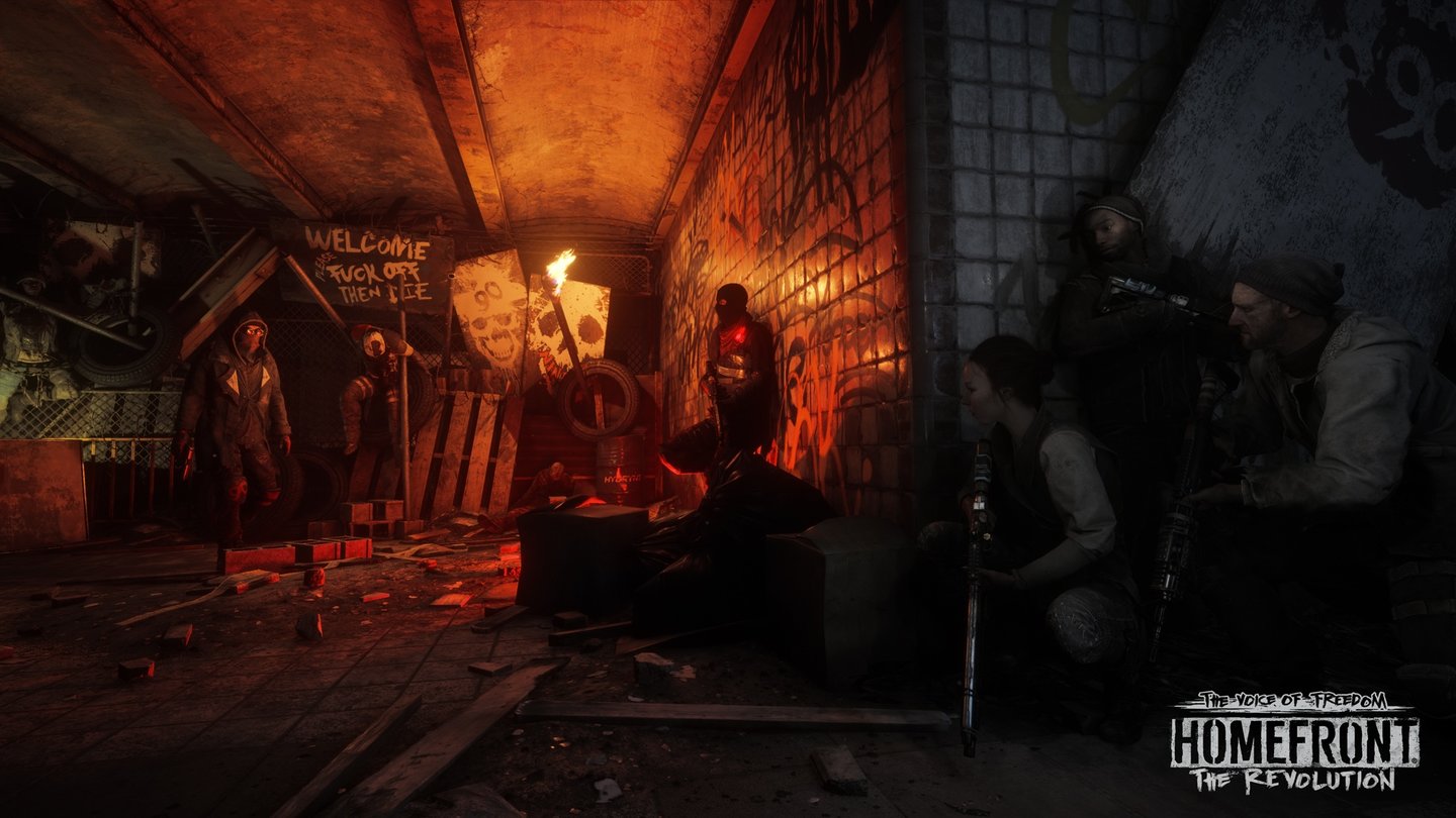 Homefront: The Revolution - Screenshots zum DLC »The Voice of Freedom«Im DLC sind wir oft mit anderen Charakteren unterwegs, diese Szenen erinnern eher an das erste Homefront.