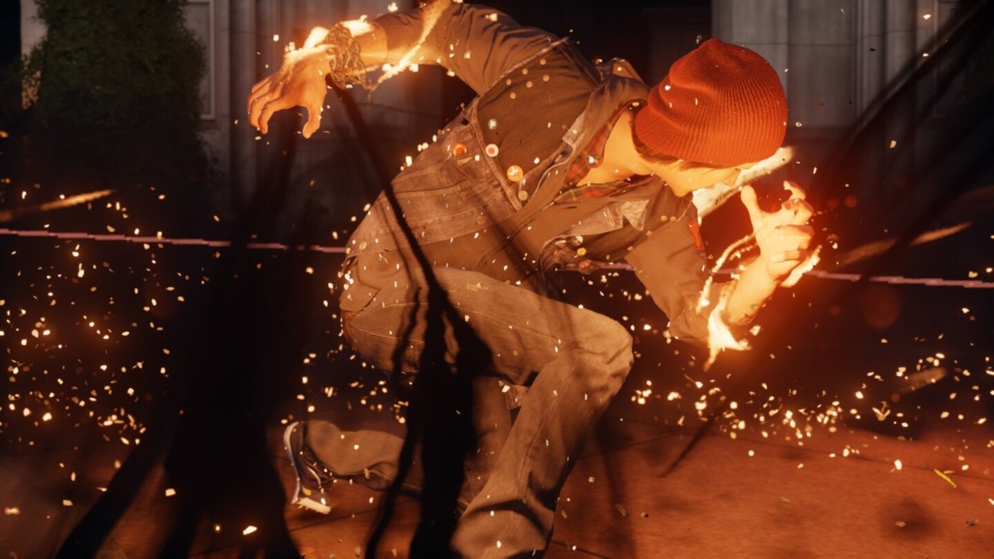 Infamous: Second SonDie Rauchkraft ist die erste Fähigkeit, die Delsin im Spiel bekommt - sie ist auch später vor allem im Kampf nicht zu verachten.