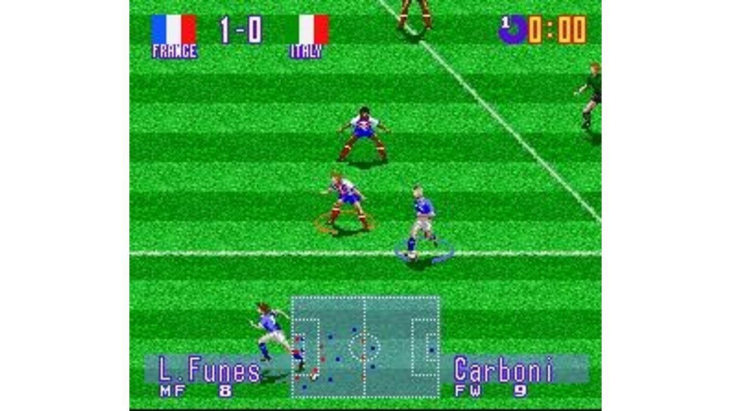 France - Italy, Ravanelli in action