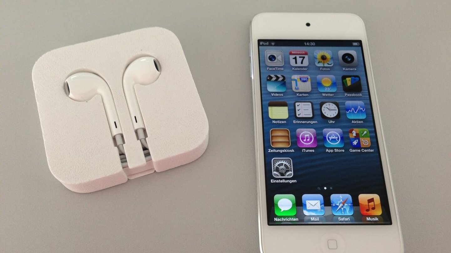 iPod TouchDie neuen Apple-Ohrstöpsel liegen angenehmer im Ohr und haben einen besseren Klang als die Vorgänger.